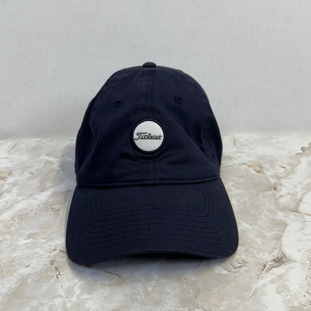 Titleist Golf Ball Logo Adjustable Dad‎ Hat Navy One Size
